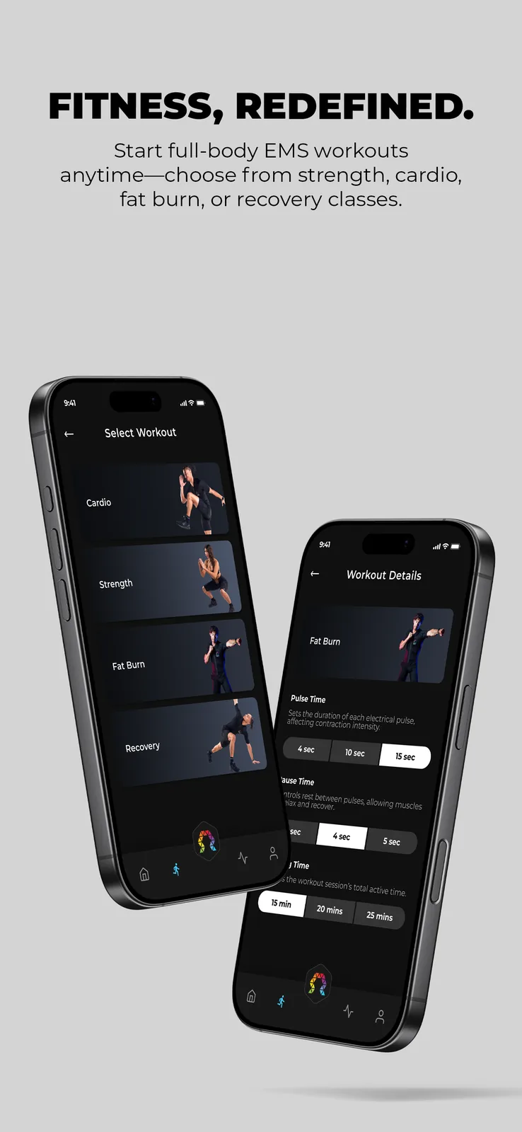 OHM Fitness app screen 2