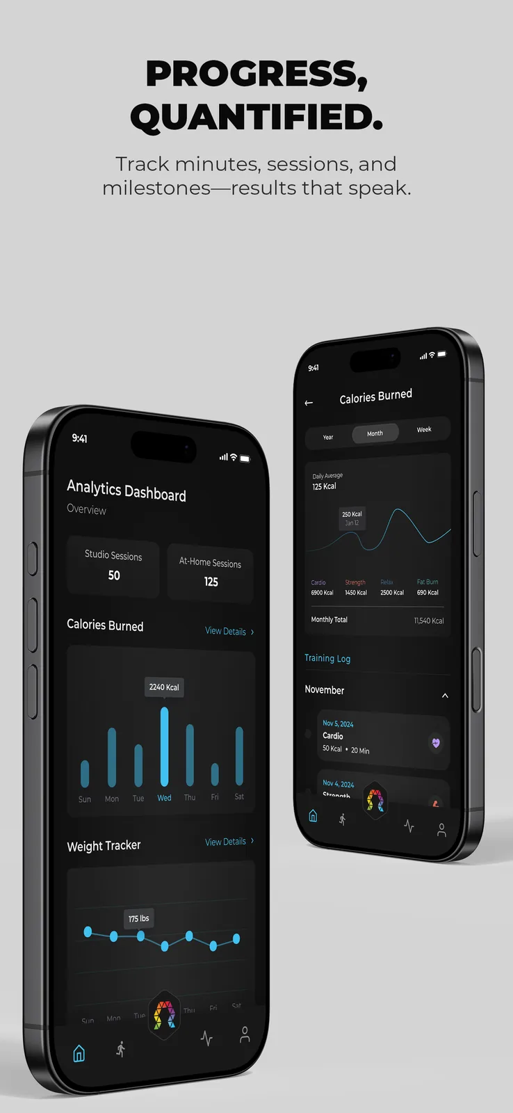 OHM Fitness app screen 3