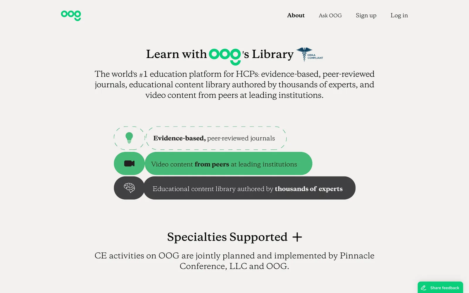 OOG Health screen 2